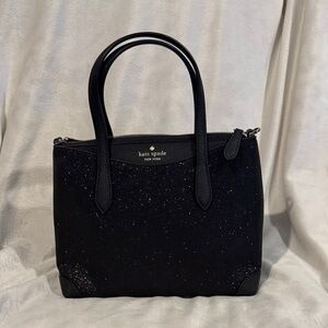 Kate Spade Black Glitter Tote